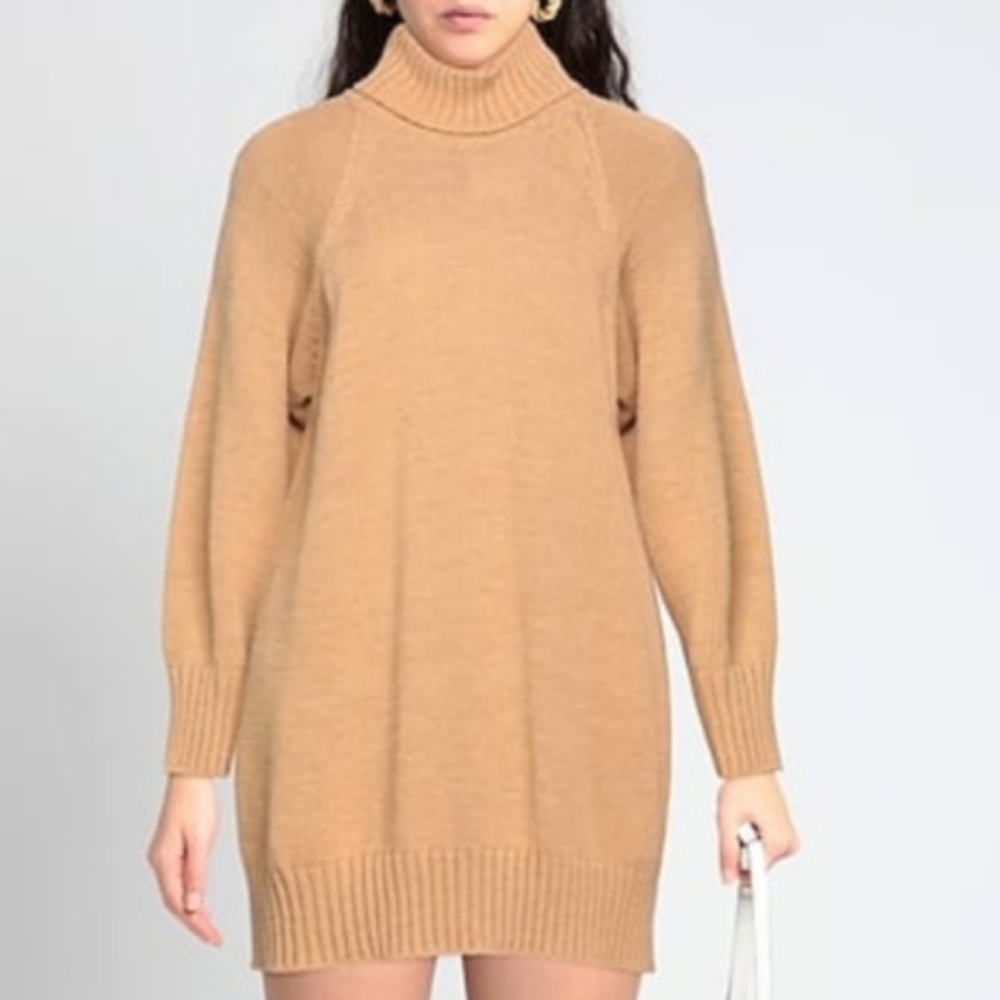 Dixie Short Wool Turtle Neck Dress